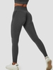 Women Sports Legging de Sport de Course Moulant à Taille Haute M Gris foncé
