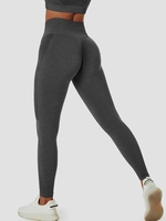 Women Sports Legging de Sport de Course Moulant à Taille Haute M Gris foncé