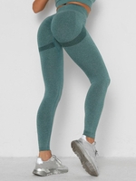 Women Sports Legging de Sport et Yoga Respirant sans Couture à Taille Haute M Vert