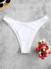 ZAFUL Bas de Bikini à Jambe Haute S Blanc