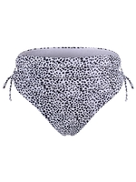 ZAFUL Bas de Bikini à Lacets à Côté à Pois de Grande Taille Xl Blanc