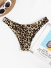 ZAFUL Bas de Bikini Animal Imprimé à Jambe Haute S Léopard