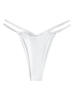 ZAFUL Bas de Bikini avec Soie Dentaire S Blanc
