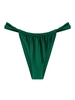 ZAFUL Bas de Bikini Brillant L Vert profond