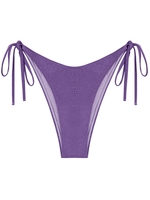 ZAFUL Bas de Bikini Brillant Métallisé Noué à Côté L Concorde