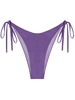 ZAFUL Bas de Bikini Brillant Métallisé Noué à Côté M Concorde