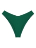 ZAFUL Bas de Bikini Brillant S Vert profond