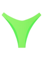 ZAFUL Bas de Bikini Cheeky Texturé à Jambe Haute Xs Vert