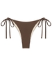 ZAFUL Bas de Bikini Côtelé à Lacets M Café profond