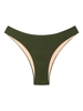 ZAFUL Bas de Bikini Côtelé à Taille Basse M Vert profond
