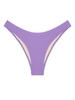 ZAFUL Bas de Bikini Côtelé à Taille Basse S Pourpre