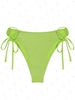 ZAFUL Bas de Bikini Métallique Noué M Vert clair