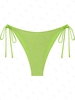 ZAFUL Bas de Bikini Métallique Noué Xs Vert clair