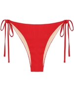 ZAFUL Bas de Bikini Noué Côtelé M Rouge