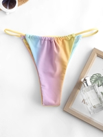 ZAFUL Bas de Bikini Ombré à Cordon L