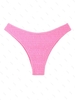 ZAFUL Bas de Bikini Plissé M Rose clair