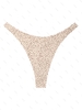 ZAFUL Bas de Bikini String à Imprimé Animal Léopard M Café lumière
