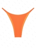 ZAFUL Bas de Bikini Tanga Côtelé Texturé Cheeky S Orange