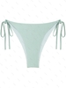 ZAFUL Bas de Bikini Tanga Texturé Noué à Côté M Vert clair