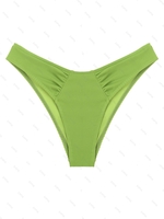 ZAFUL Bas de Bikini Texturé à Volants Xs Vert