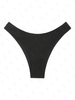 ZAFUL Bas de Bikini Texturé Cheeky L Noir