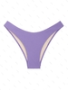 ZAFUL Bas de Bikini Texturé Cheeky L Pourpre