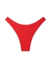 ZAFUL Bas de Bikini Texturé Cheeky L Rouge