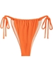 ZAFUL Bas de Bikini Texturé Noué à Côté M Orange