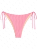 ZAFUL Bas de Bikini Texturé Noué à Côté Nid D