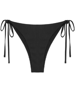 ZAFUL Bas de Bikini Texturé Noué à Côté S Noir