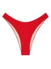ZAFUL Bas de Bikini Texturé S Rouge