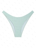 ZAFUL Bas de Bikini Texturé Xs Vert clair