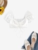 ZAFUL Blouse Courte Broderie Anglaise Sanglée M Blanc