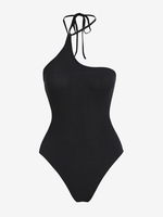 ZAFUL Body Asymétrique Ouvert Au Dos à Col Halter M Noir