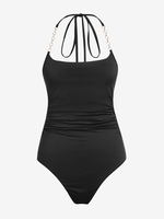 ZAFUL Body Chaîne sans Dos à Col Halter S Noir