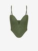 ZAFUL Camisole Corset Rembourrée à Lacets S Vert