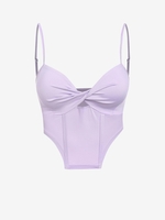 ZAFUL Camisole Corset Tordu M Violet clair