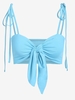 ZAFUL Camisole Courte Nouée S Bleu