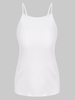 ZAFUL Camisole de Base Côtelée en Tricot M Blanc