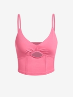 ZAFUL Camisole Evidée Style Corset L Rose clair
