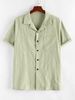 ZAFUL Chemise Boutonnée Imprimée en Jacquard à Col Cranté Xl Vert clair