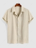 ZAFUL Chemise en Velours Côtelé Xxl Café lumière