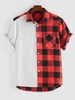 ZAFUL Chemise Rayée à Carreaux en Blocs de Couleurs Xl