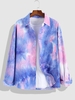 ZAFUL Chemise Teintée à Manches Longues Xxl Bleu