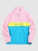ZAFUL Coupe-vent à Capuche Zippé en Blocs de Couleurs Design L Bleu