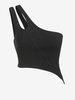 ZAFUL Débardeur Asymétrique Découpé à Une Epaule S Noir