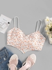 ZAFUL Débardeur Broderie Anglaise Noué Au Dos M Orange