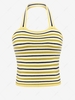 ZAFUL Débardeur Rayé Tricoté à Col Halter S