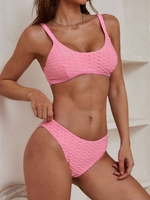 ZAFUL Ensemble de Bikini Style Débardeur Texturé Nid D