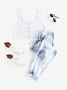ZAFUL Ensemble de Haut Court et de Pantalon de Jogging à Cordon Pour Femme S